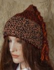 Pixie hats brown yellow