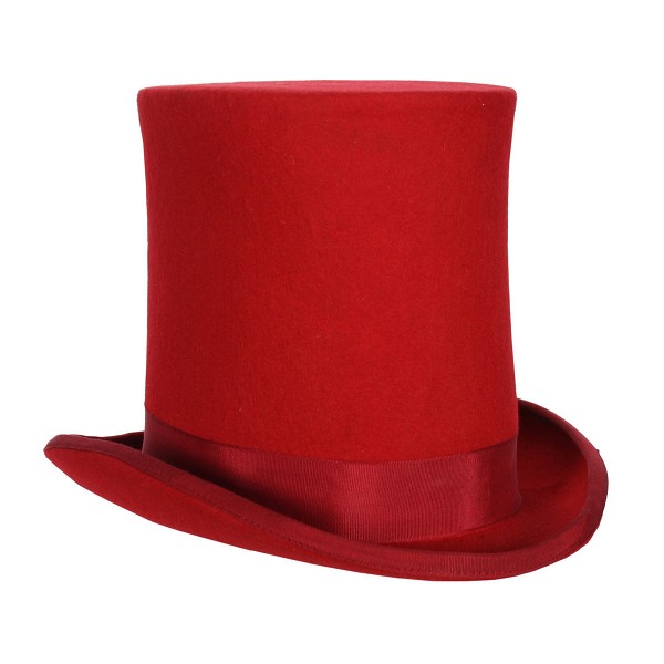 Stovepipe Top Hat Red 2225 - Pirates Cave