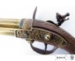 Denix 5309 3-barrel flintlock pistol Denix 5309 3-schots vuursteenpistool