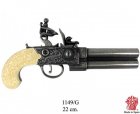 Denix 1149G double barrelled flintlock pistol