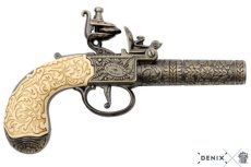 Denix flintlock pocket pistol 1098 vuursteen zakpistool Denix 1098L